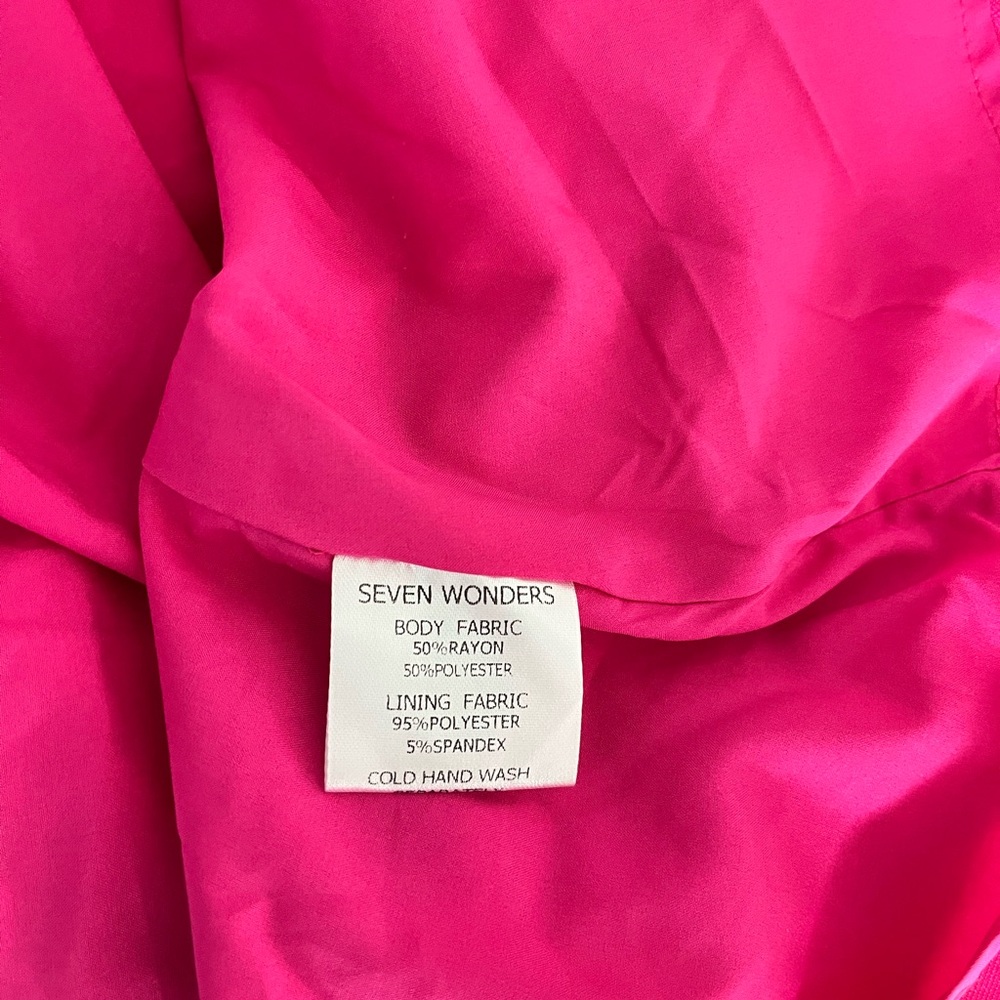 Hello Molly Seven Wonders Jolie Mini Dress In Bubblegum Long Sleeve Size XS - Picture 9 of 9